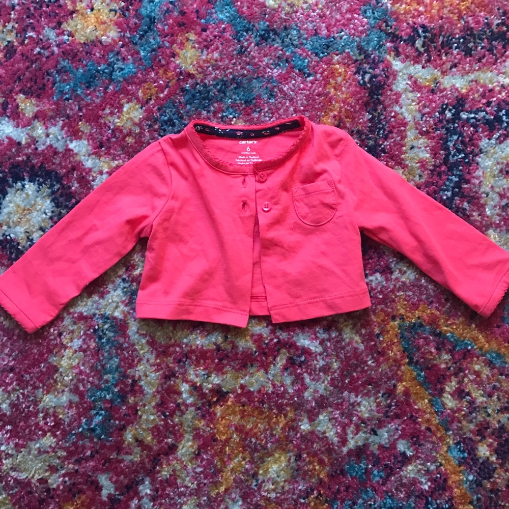 Pink baby cardigan
